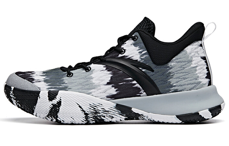 Anta Low Top Basketball 'Black White Grey' 112021612-3