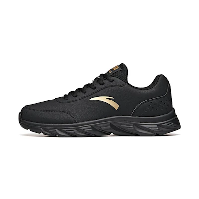 Anta Running Series Sneakers Leather 'Black Gold'