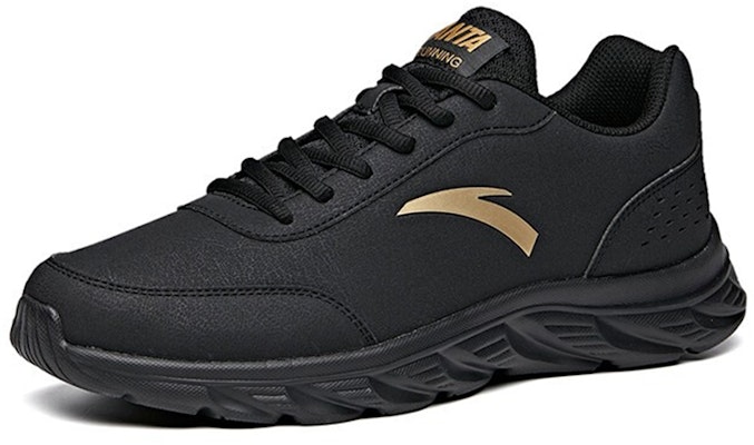 Anta Running Series Sneakers Leather 'Black Gold' 91835529-9 Order Anta Running Series Sneakers Leather 'Black Gold' 91835529-9