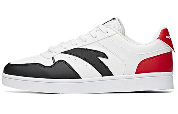 Anta Low-Top Leather Sneakers 'White Black' 912118009-5