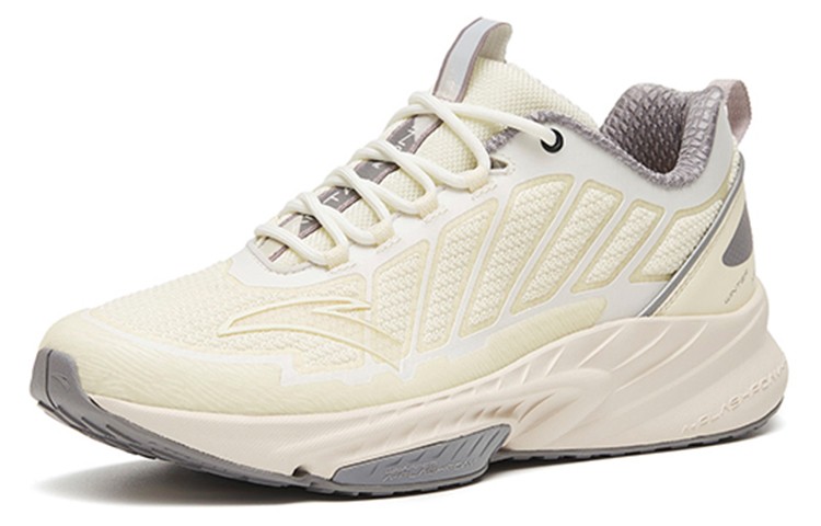 Lookbook 安踏 低筒 跑步鞋 男款 白灰 火箭鞋 戶外越野