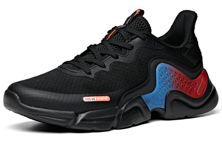 Anta Running Series Sneakers 'Black Blue Red' 圖 2