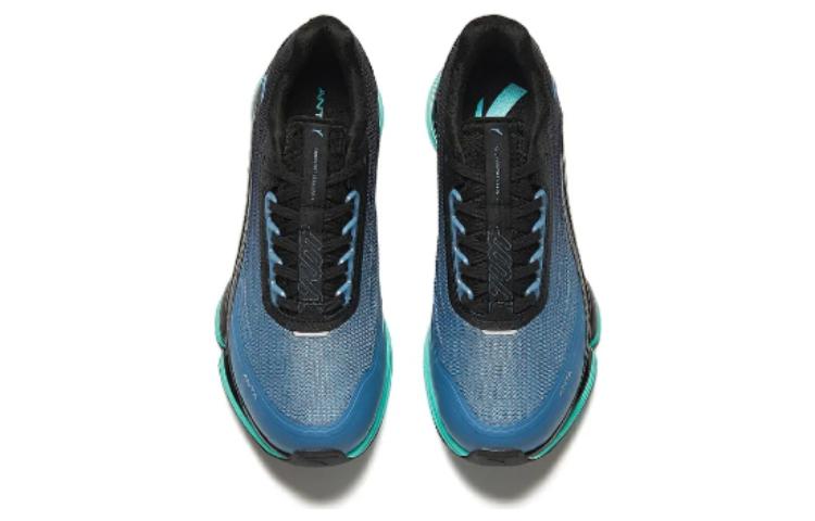 Lookbook Sepatu Lari Anta 'Hitam Biru Teal' 112415501-4