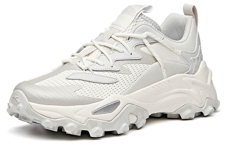 Lookbook 安踏低帮跑鞋“白灰” 112038832-1