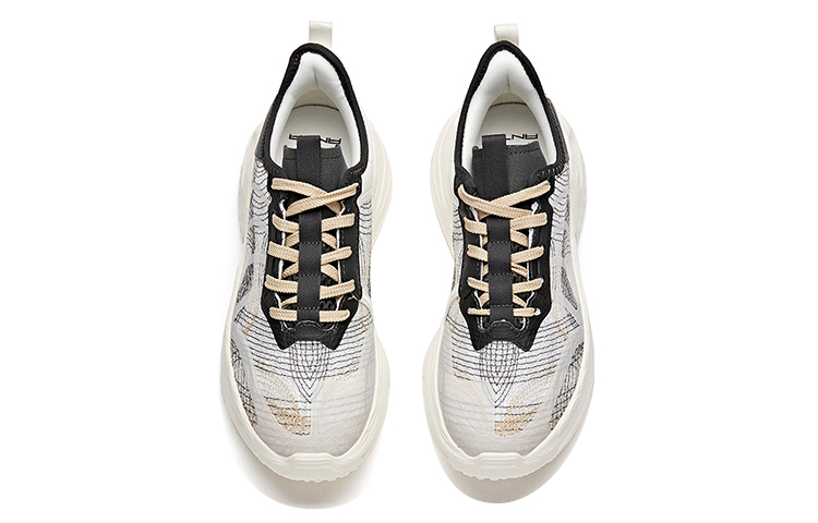 Anta Low-Top Running Shoes 'White Grey Brown' 圖 3