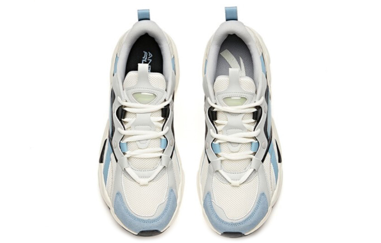 Lookbook Zapatillas Anta Low-Top para Correr 'Blanco Azul Negro' 912045580-3