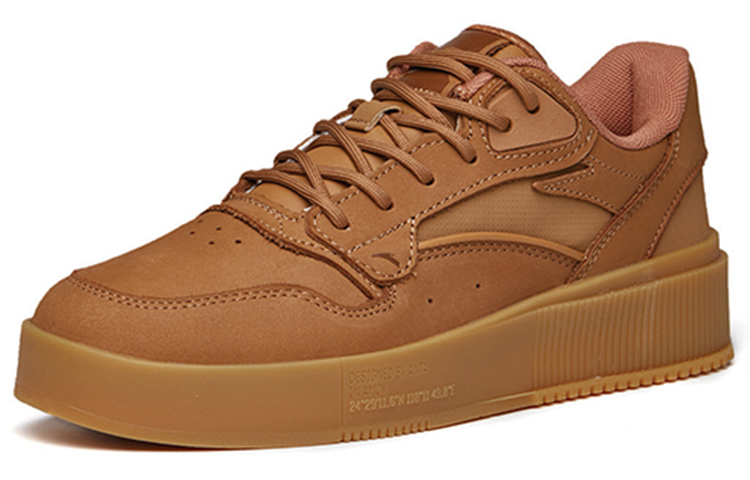 Lookbook Anta安踏 輕便 低筒 帆布鞋 男款 奶茶色