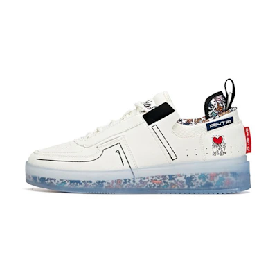 Anta Low-Top Skate Shoe 'White Black'