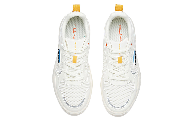 Lookbook Anta Zapatillas de Skate Low-Top 'Blanco Amarillo Plateado' 112028053-1