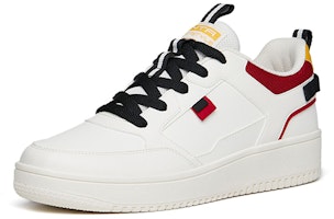 Anta安踏 厚底百搭休閒 低幫 板鞋 男款 白紅黃 Lookbook Anta安踏 厚底百搭休閒 低幫 板鞋 男款 白紅黃