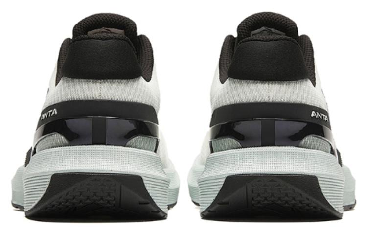 Shop 安踏 圓頭繫帶 減震耐磨 低幫 訓練鞋 男款 白綠色