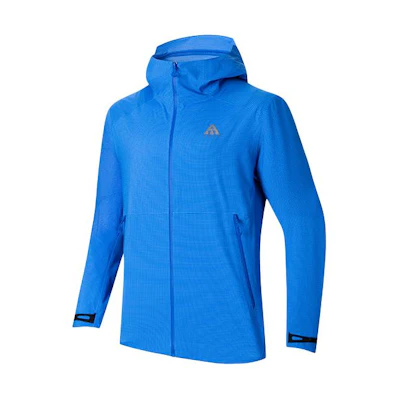 Anta LT Series Windbreaker Jacket - Blue Unisex Hooded Sports Coat 952417605-4