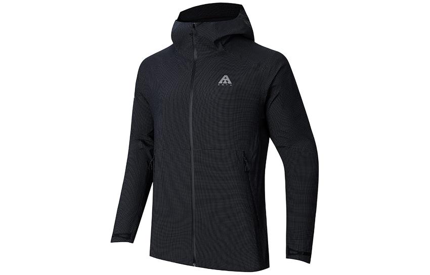 Anta LT Shell Windbreaker Jacket Black Unisex - Lightweight, Waterproof, Logo 952417605-5