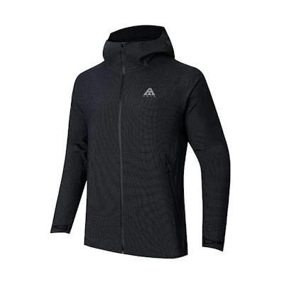 Anta LT Shell Windbreaker Jacket Black Unisex - Lightweight, Waterproof, Logo 952417605-5