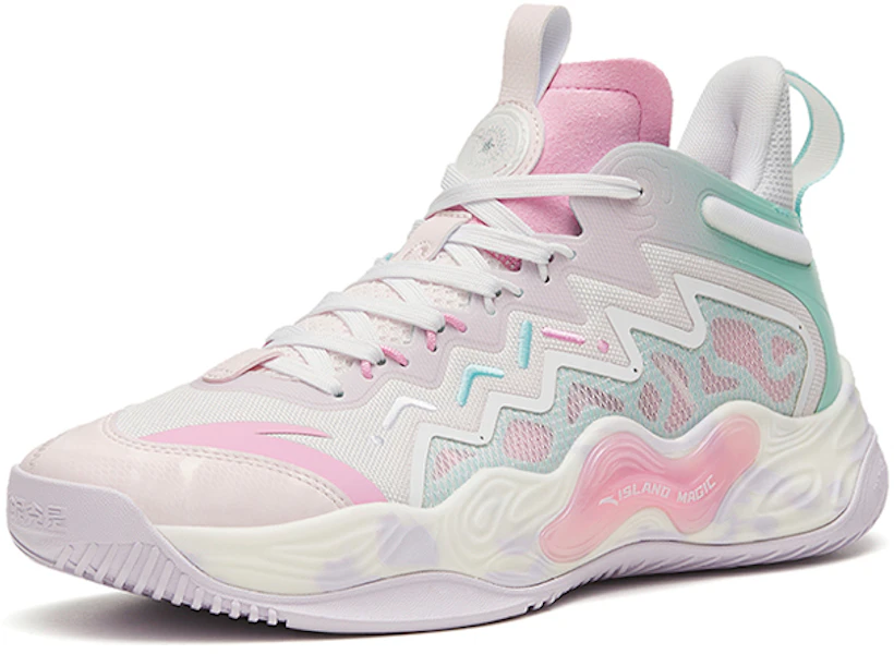 Anta Magic Cement Bubble Outfield Basketball Shoes 'White Pink' 912321610S-3 Lookbook Anta Magic Cement Bubble Outfield Basketball Shoes 'White Pink' 912321610S-3