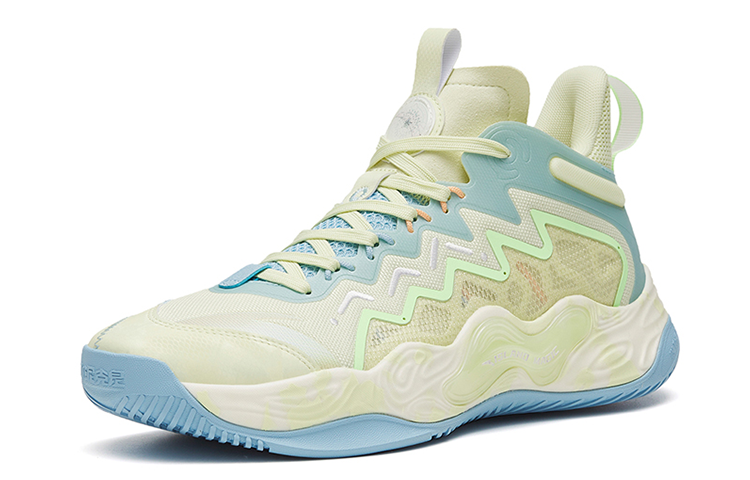 Lookbook Anta Magic Cement Outfield Basketball Shoes 'Green Blue' 912321610S-1