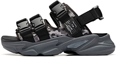 Anta Magic Tape Comfort Thick Sole Sandal 'Black Grey' 11928882-5 Anta Magic Tape Comfort Thick Sole Sandal 'Black Grey' 11928882-5