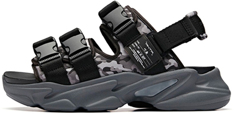 アンタ快適マジックテープ厚底サンダル(黒灰) 11928882-5 Buy アンタ快適マジックテープ厚底サンダル(黒灰) 11928882-5