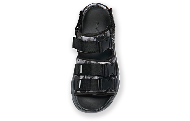 Anta Magic Tape CMFT Thick Sole Sandal 'Black Grey' 圖 4