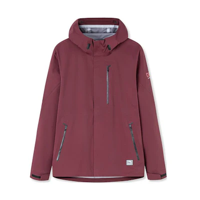 Anta Maroon Letter Print Zipper Jacket 152230602-2