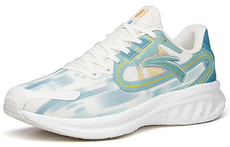 Lookbook 安踏火星泡沫‘白绿黄’ 112135585-5