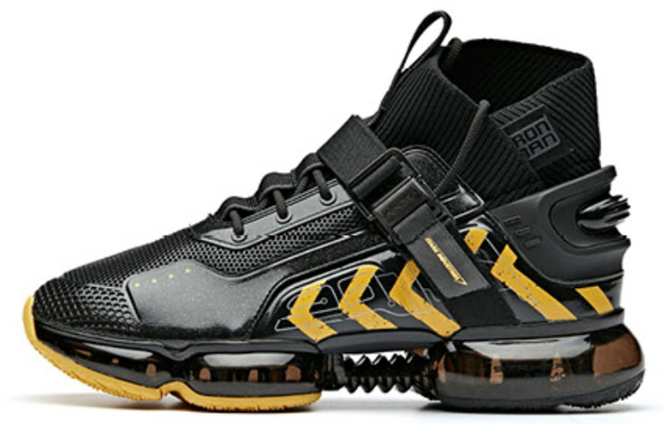 Anta MARVEL x High-Top Running Shoe 'Iron Black Yellow' 91947012-1