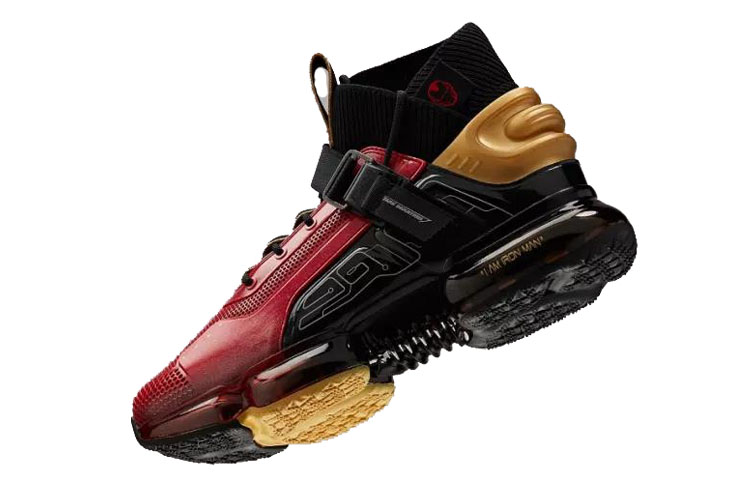 Shop Anta Marvel x Kasut Lari Tinggi 'Iron Red' 91947012-3