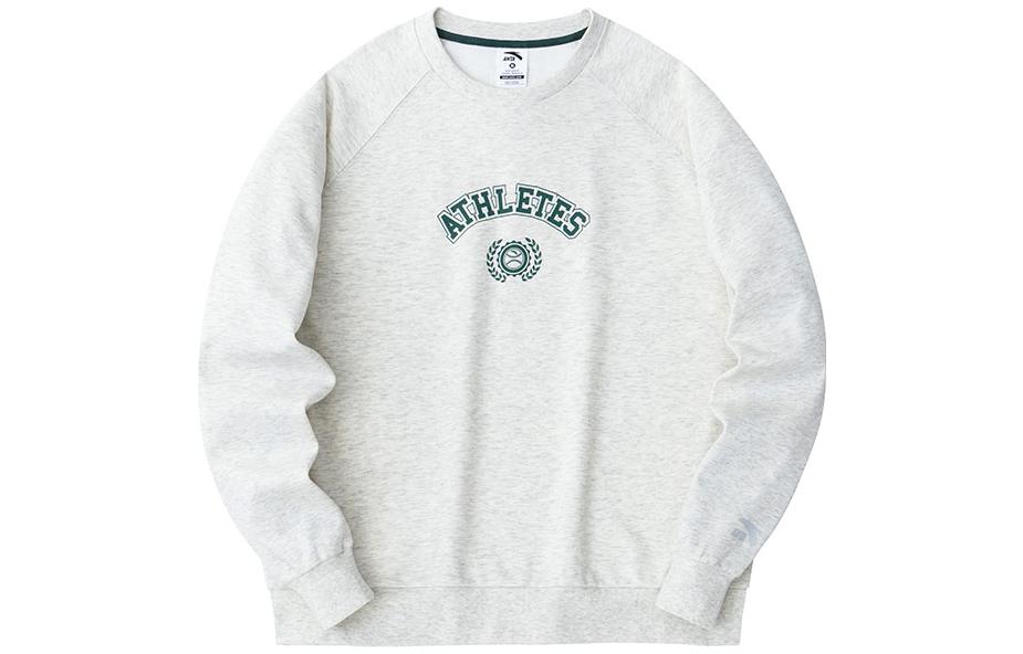 Anta Men’s Grey Crewneck Pullover Sweatshirt - Lifestyle Series 952418709-3