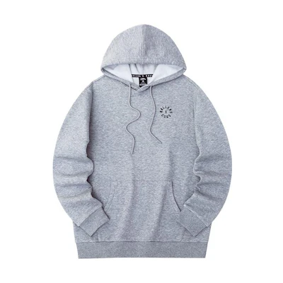 Anta Men’s Grey Pullover Hoodie with Animal Print and Fleece Lining 152231713R-2