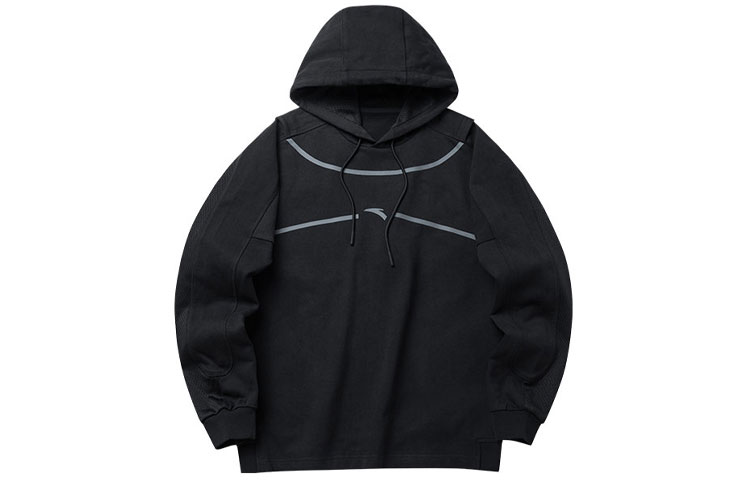 Anta Mesh Hoodie Pullover Unisex Black 172141702R-2