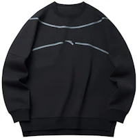 Anta Mesh Panel Pullover Sweatshirt Unisex Black 172141701R-2 Anta Mesh Panel Pullover Sweatshirt Unisex Black 172141701R-2