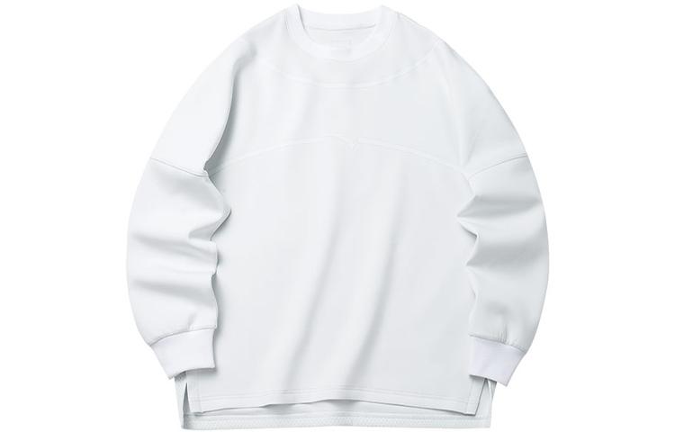 Anta Mesh Panel Pullover Sweatshirt Unisex White 172141701R-1