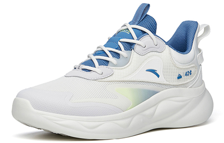 Order 安踏 綿綿彈2 減震防滑耐磨 低筒 跑步鞋 白藍