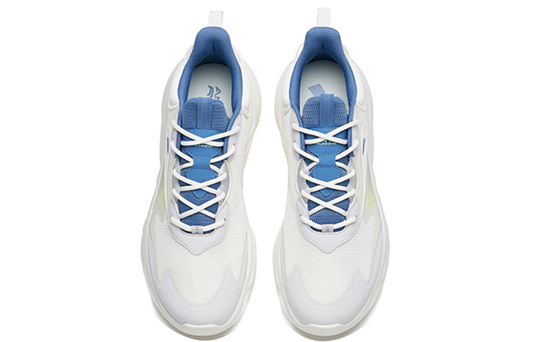 Lookbook 安踏 綿綿彈2 減震防滑耐磨 低筒 跑步鞋 白藍