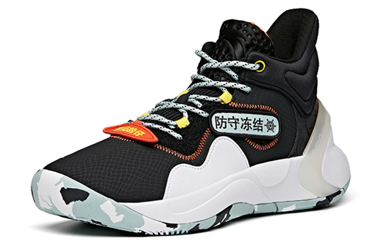 Lookbook Anta Mid-Top Basketball 'Black Lava Orange' 112041621-1