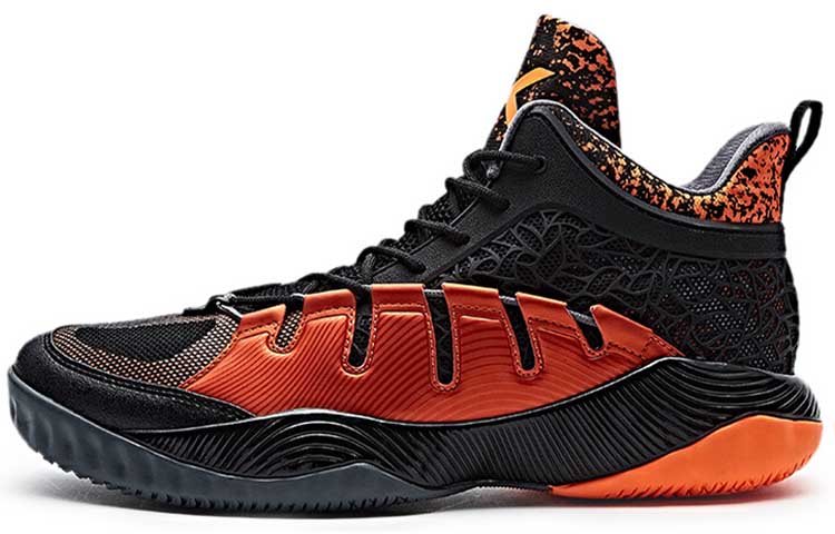 Anta Mid-Top Basketball 'Black Orange' 11731399-2