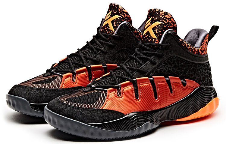 Order Anta Mid-Top Basketball 'Black Orange' 11731399-2