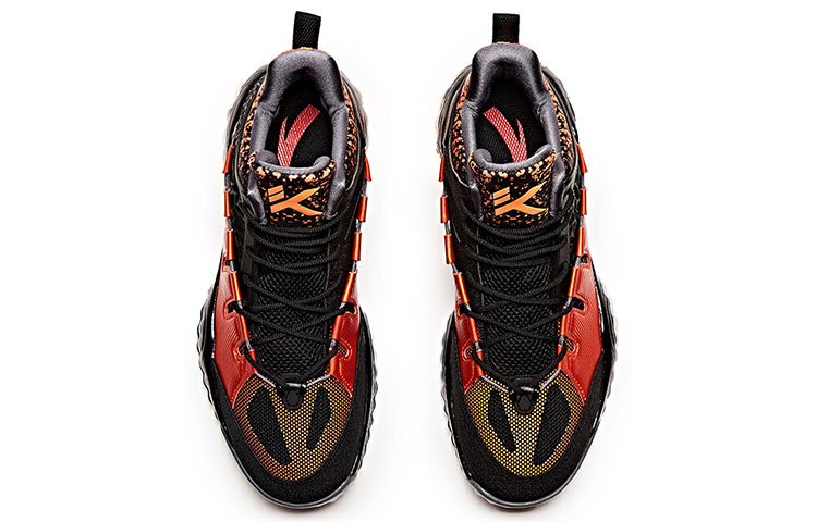 Lookbook Anta Mid-Top Basketball 'Black Orange' 11731399-2