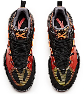 Anta Mid-Top Basketball 'Black Orange' 11731399-2 Lookbook Anta Mid-Top Basketball 'Black Orange' 11731399-2