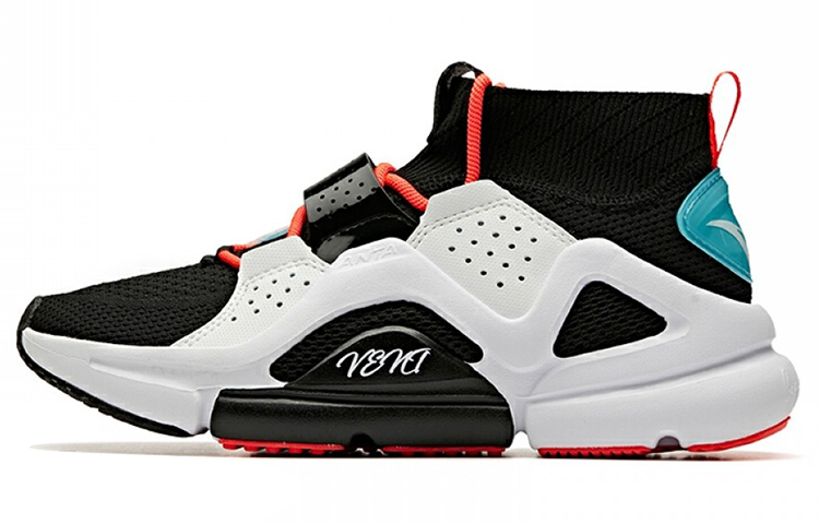 Anta Mid-Top Running Shoes 'Black White Blue' 91928812-3