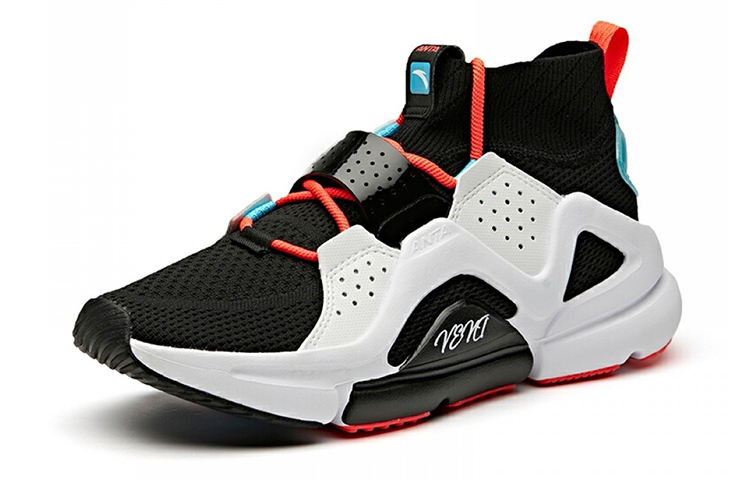 Order Anta Mid-Top Hardloopschoenen ''Zwart Wit Blauw'' 91928812-3