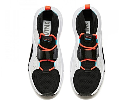 Anta Mid-Top Running Shoes 'Black White Blue' 91928812-3 Lookbook Anta Mid-Top Running Shoes 'Black White Blue' 91928812-3
