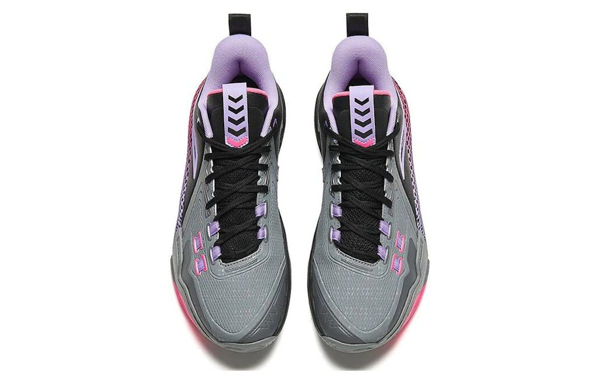 Anta Mid Top Basketball 'Black Grey Purple'