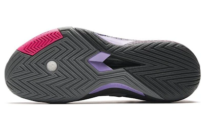 Anta Mid Top Basketball 'Black Grey Purple'