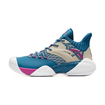 Anta Basketball Series Sneakers Mid 'Blue Beige Purple'
