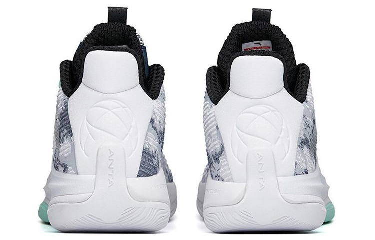 Anta Frivolous Celestial 5 Basketball Shoes 'White Black Aqua' 圖 5