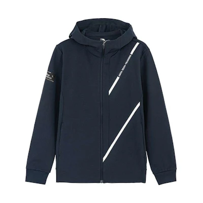 Anta Midnight Blue Training Knit Hoodie Jacket 152117717-3