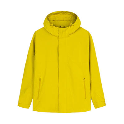 Anta Minimalist Waterproof Windbreaker Hoodie in Matte Tea Yellow 152447650U-2