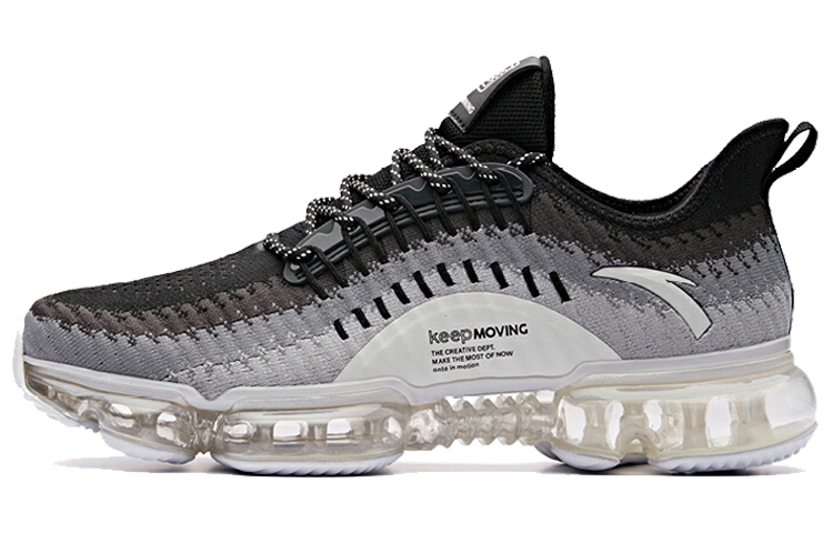 Anta NASA x Low-Top Running Sneaker 'Black Grey White' 91845500-1