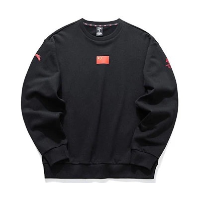 Anta National Flag Graphic Unisex Hoodie Black 172030708-3
